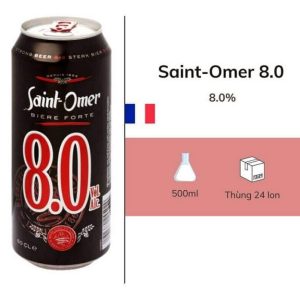 Bia Saint omer 8% lon 500ml